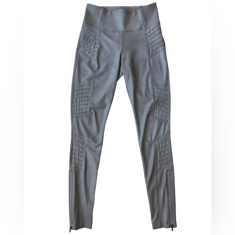 Athleta Delancey Gleam Moto Tight Leggings Women’s Size XS Grey